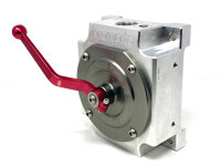 Double-acting hand vane pump for diesel and mineral oils