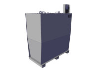 Storage tank double-walled, 1500 L, lubricating oil