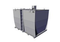 Storage tank double-walled, 10000 L, lubricating oil
